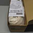 Zakkart SnugCloud Cat Window Perch with 4-Sided Bolster - Orthopedic Cat Hammock for Window Sill - Solid Hardwood & Metal Frame - Window Seat for Pets (Natural Color Wood w/White Bed, Medium) (Medium (22"x15"))