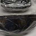 PLASTICPRO Disposable Oval Serving Bowls, Party Snack or Salad Bowl, 72-Ounce, Plastic (4, Black)