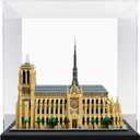 DuvinDD Acrylic Display Case for Collectibles Large Clear Lego Display Case Countertop Dustproof Protection Storage Box for Lego Deku Tree 77092, Lego Hogwarts Castle 76435(17x17x17inch)