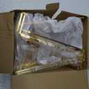 Large Plate Holder Display Stand - 10 inch Tall Plate Stands for Display - Metal Picture Frame Stand - Big Tabletop Easel Stand for Decorative Plates | Platter | Book | Plaque | Tile - 3 Pack - Gold