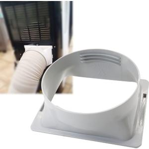 Portable Air Conditioner Exhaust Hose Coupler Window Adapter A/C Connector, 5.9 inch A/C Coupler Connector, Suit for Air Conditioning Exhaust Port (Square)