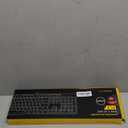 E-YOOSO Z-14 Wired Mechanical Gaming Keyboard 104 Key, Red Switch Hot Swappable Full-Size Office Work Computer Keyboards, Solid Yellow Backlit Mechanical Keyboard for PC Mac, Black