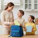 4 Compartment Lunch Box for Kids - Cute Bread Shapes Kids Lunch Box, BPA-Free PP Material, Unbreakable & Leak Proof, Easy to Clean, Ideal for School, Boys Girls (Lime Yellow)