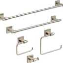 Franklin Brass Maxted (1-Pack) 24" Towel Rack for Bathroom, Satin Nickel Towel Bar for Bathroom Wall Towel Holder Rod Wall Mounted Bathroom Accessories MAX24-SN
