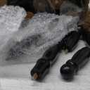 VASAGLE Solid Wood Coat Rack and Stand, Free Standing Hall Coat Tree with 10 Hooks for Hats, Bags, Purses, for Entryway, Hallway, Rubberwood, Ink Black URCR003B01