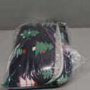 Britimes Christmas Bathroom Rug and Mat Set 2 Piece, Christmas Trees Red Green Black Bathroom Rugs Non Slip, Absorbent Microfiber Memory Foam Bath Mat Machine Washable