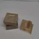 DaYammi 200Pcs Gold Dessert Plates 6" with Plastic Forks 5.7",Gold Glitter Plastic Square Plate for 100 Guests,Gold Appetizer Plates Including 100 Salad plates and 100 Cake forks for Mother's Day (200 Pcs, Gold)