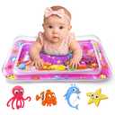 Yeeeasy Tummy Time Water Mat for Girl, Baby Girl Toys for 0, 3, 6, 9, 12 Months, Baby Girl Gifts, Develop Sensory Toys Kids' Indoor Climbers & Play Structures (New Pink)