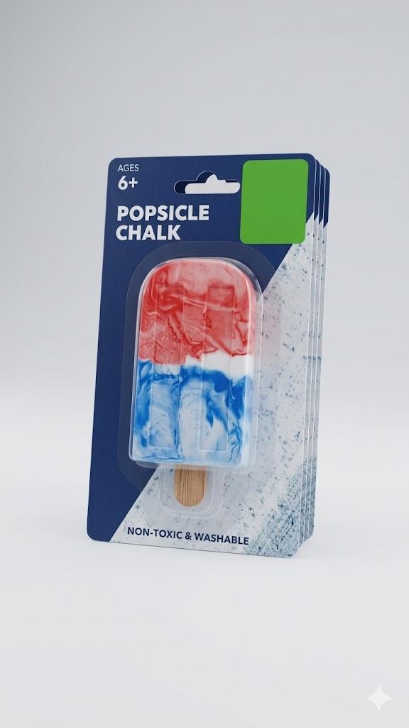 Popsicle Sidewalk Chalk Pack Of 5