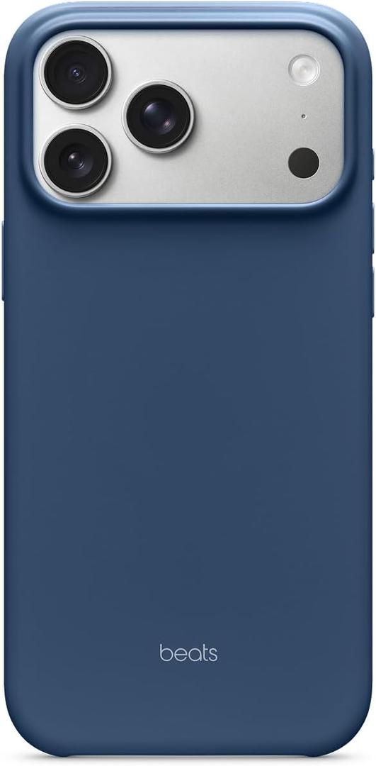 Beats iPhone 17 Pro Max Case with MagSafe & Camera Control, Matte Finish, Microfiber Lining Bedrock Blue