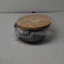 Metal Wire Mesh Fruit Basket with Wooden Lid - Fly-Proof Indoor Solution for Fresh Fruits - Covered Fruit Bowl with Lid - Produce Cover Against Flies for Vegetables - Black