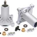 Spindle Assembly Fit for Husqvarna 532187292 532187292 532187292 587125401 587253301 587253301 587819701 Yth22v46 YT3000ds, fits AYP 187292/192870 42" 46" 48" 54" Mower Deck (2PCS)