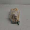 50 Packs White Paper Fans Paper Hand Fan Bamboo Folding Fan Handheld Fan Paper Folded Fan Paper Fan for Wedding Party and Home Decoration