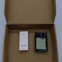 Taylor Wireless Digital Indoor Outdoor Thermometer, Easy to Read Numbers for Patio, Pool, and Indoor Areas, LCD, Black