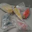 Meooeck 12 Pcs Mini Christmas Trees Bottle Brush Christmas Trees 4 Sizes 4/6/8/10 Inch Artificial Xmas Tree with Wood Base Winter Fake Pine Tree Decor for Home(Green, Beige, Red)