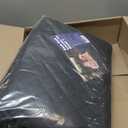 URPOWER Dog Back Seat Extender for Tesla Model Y/Juniper (2025+), Hard Bottom Dog Car Seat Cover Holds 400 lbs, Waterproof Pet Hammock Backseat & Door Protector Dogs Car Bed for Model Y 2026-2020 (All Black - with Hard Bottom)