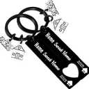 Ghloyza 2PCs Housewarming Gifts Sweet Home Keychain 2025 New Home Gift New House Keyring Sweet Homewarming Gifts for Women Couple Friends Adventures Home Owners Keychains