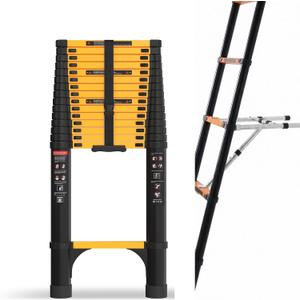 SINMEIRUN Telescoping Ladder, 20.3 FT Pro, 330 lbs Capacity; Yellow