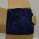 UGASA Lumbar Throw Pillow Cover 12x20 Inch Set of 1 Super Soft Faux Fur Decorative Pillow Case Plush Flannel Texture Accent Rectangle Pillowcase for Sofa Couch Living Room Chair, Navy Blue