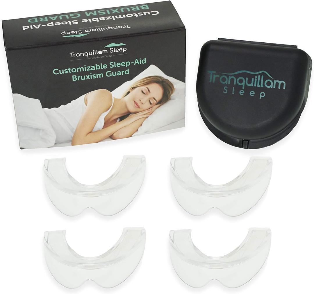 Moldable Mouth Guards - 4 Pack - Custom Fit - Easy to Uses - Dental Guard - Prevents Teeth Grinding and Bruxism - Eliminate Jaw Clenching - Personal Mouthpiece