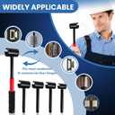 4-in-1 Door Hinge Adjustment Tool for Residential & Commercial, Heavy Duty Gap Adjusting Wrench with Thread Design & Rubber Handle, 0.55"/0.71"/0.91"/0.98"