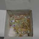 HDCRYSTALGIFTS Crystal Suncatchers for Window Hanging Wind Chime Style Garden Sun Catchers with Crystals Rainbow Maker Indoor Outdoor Decor Handmade Gold Plated