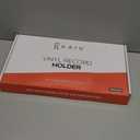 KAIU Vinyl Record Storage Holder - Solid Wood with Crystal Clear Acrylic Holder - Premium Design, Perfect 12" LPs or 7" Singles Display Unit - Stores and Supports up to 50 Albums (Vintage Brown)