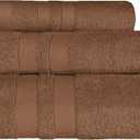Superior Ultra-Soft 3-Piece Cotton Towel Set, Daily Use for Bathroom, Guest Room, Quick Dry, Set Includes 1 Bath Towel, 1 Hand Towel, and 1 Washcloth, Essential Plush Towels for Home - Chocolate