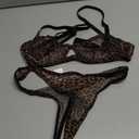 Lilosy Sexy Mesh Sheer Underwire Push Up Lingerie Set Lingerie Set S
