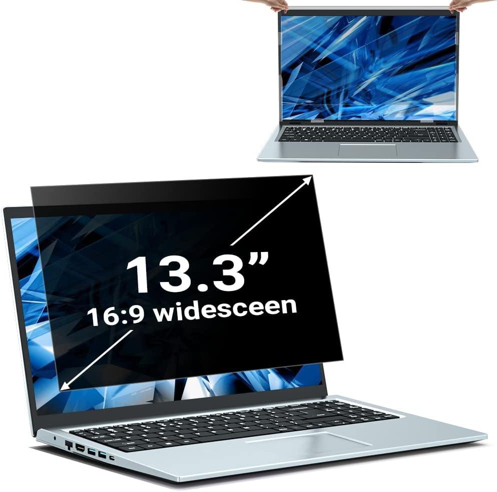 FILMEXT 13.3 inch laptop privacy screen filter anti-blue light screen protector,16:9 Aspect Ratio Laptop Privacy screen filter for Lenovo, HP, Dell, Acer, Asus, Samsung and other laptop brands