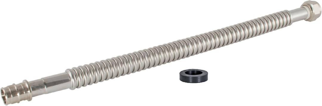 Eastman 24 Inch WaterFlex Expansion Water Heater Connector, 3/4 Inch FIP x 3/4 Inch Expansion PEX (F1960), Stainless Steel Corrugated Water Heater Supply Line, 438324