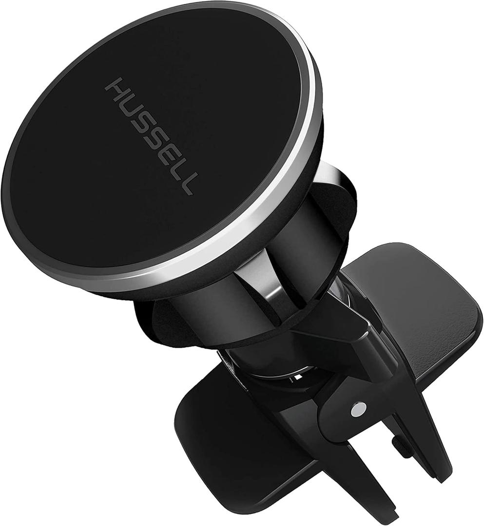 HUSSELL Magnetic Phone Car Mount, Air Vent Phone Mount for Car 360 Adjustable Universal Magnet Phone Holder - Compatible with Any Cell Phone, iPhone Galaxy LG Huawei