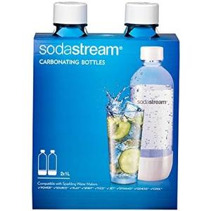 SodaStream Carbonating Bottle, 1 Liter, White