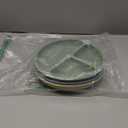 Toddler Plates 3 Pack, Divided Suction Plates for Baby, 100% Food Grade Silicone Baby Plates, Non-Slip, Baby Led Weaning Supplies, Microwave & Dishwasher Safe (Blue)