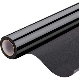 Blackout Window Film, Static Cling Window Tint 100% Light Blocking Glass Window Cover for Home Privacy, Room Darkening, Nap Time, Shift, Baby Room, Day Sleeping, Aquarium (Matte Black, 35.4x78.7 Inch)