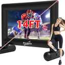 Estgora 14FT Inflatable Movie Screen Outdoor, Blow Up Projector Screen, Inflatable Movie Screen with Air Blower Front & Rear Projection Screens for Outdoor Movie Night Backyard Pool Fun
