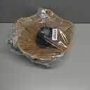 Boho Rattan Ceiling Light Fixture, Mini Rattan Chandelier Lighting Fixture, Hand Woven Ceiling Light Fixtures for Hallway Bedroom Kitchen Entryway Living Room (Light Brown)