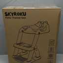 Potty Training Seat, SKYROKU Upgrade Toddler Toilet Seat for Kids Boys Girls, 2 in 1 Potty Training Toilet, Splash Guard Anti-Slip Pad Step Stool,New Sector-Shape Stabilized Base (8899+Grey)