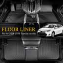 Wailtnb-Floor Mats & Cargo Liner for Toyota Corolla 2014-2019 (Only Sedan Model) Waterproof Durable Easy to Clean All Weather Car Mat Custom Fit Corolla Accessories Black
