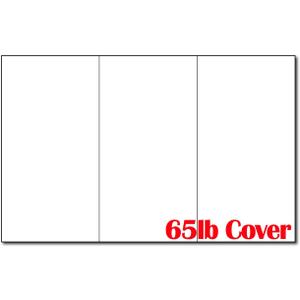 65lb White 11" x 17" Large Trifold Brochure Paper  250 Trifold Brochures