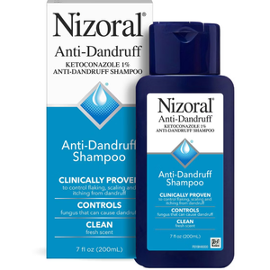 Nizoral Anti Dandruff Shampoo with 1% Ketoconazole, Clean Fresh Scent - 7 fl oz