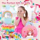 Art Craft Activity for Kids, Paper Craft Kits - Paper Makeup DIY Girls Toy Kit with Diamond Painting & Princess Dress Up Set, Christmas Gifts Ideal Birthday Party Gift for Girls Ages 4 5 6 7 8+