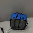 Amazon Basics Ceramic Portable Mini Space Heater for Office Desk, Fast Heating, Efficient, Indoor Use, 500W, With Tip-Over Protection, Lightweight 1.4 lbs, Blue, 5.9 x 3.2 x 6 inches