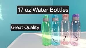 50 Pieces Plastic Water Bottle Bulk 17 oz Sports Adults Reusable Large Water Bottles with Leak Proof Flip Top for Adults Fitness(Mixed Color)