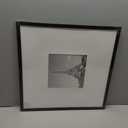 upsimples 18x18 Picture Frame, Display Pictures 8x8 with Mat or 18 x 18 Without, Wall Hanging Square Frames, Black, 1 Pack