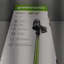 Greenworks 24V Brushless Cordless Stick Vacuum, Lightweight, Handheld, Pet, Anti-Allergen HEPA Filtration, Hard Floor, Carpet, Car, 4Ah Battery, and 30-Minute Charge Time (Green)