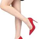 COLETER Pointy Toe Pumps for Women,Patent Gradient Animal Print High Heels Usual Dress Shoes, Size:11