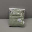 Jowels Light Sage Green Linen Curtains 108 Inch Length 2 Panels for Living Room Bedroom, Light Filtering Sheer Curtains 108 Inches, Modern Farmhouse Grommet Semi Sheer Soft Privacy Drapes