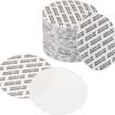 PATIKIL 53mm/2.1" Foam Lid Liner, 200 Pack Adhesive PS Foam Lid Liner Pressure Sensitive Seal Cap Liners Resistant Tamper for Plastic Glass Jar Bottle Cap Seals