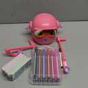 Drawing Robot for Kids, with 100 Word Cards, 12 Color Pens, Voice Interactive Educational Drawing Machine, Montessori Painting Learning Toys for 3 4 5 6 7 8 Year Old Boys Girls Birthday Party (Pink)